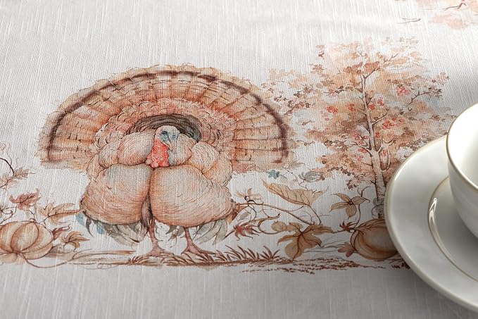 Maison d' Hermine Table Cloth Rectangle Table 100% Cotton 54 x 72 Inches Fall - Image 9