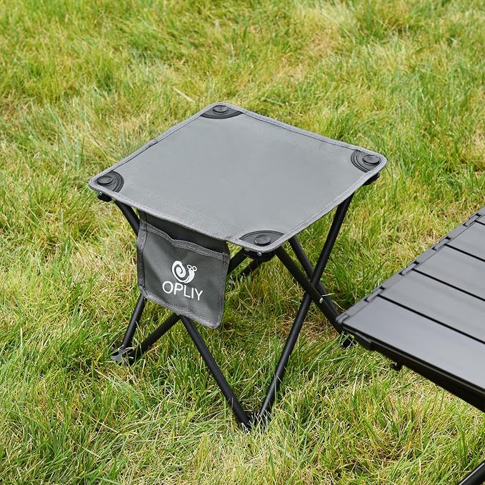 Opliy Camping Stool 2 Pack, 13.5 Inch Portable Folding Stool - Image 2