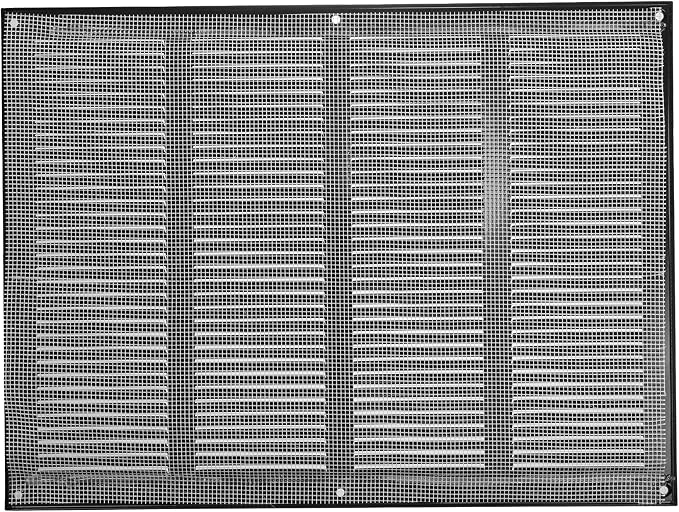 Repa Market Air Vent Cover 16x12 Inch Black Galvanized Steel Louvered Grill - Image 6