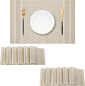 Leetaltree Stardust Yellow Placemats Set of 12 by Leetaltree-ArtatEveryTable