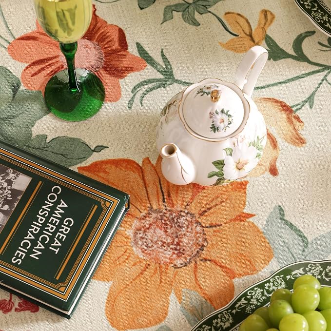 French Linen Small Square Tablecloth, Decorative Table Cover - Image 4