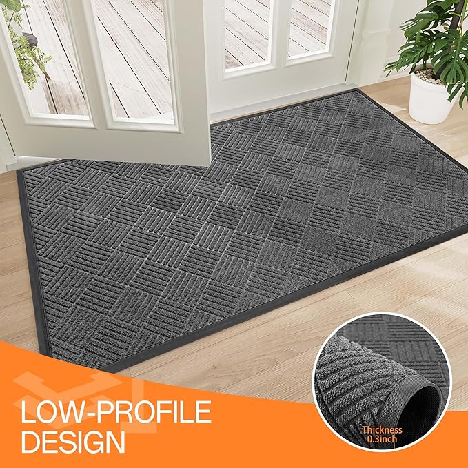 Indoor Outdoor Door Mat, 6’x 3' Doormat - Image 6