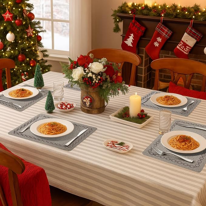 Placemats Set of 6, Heat Resistant & Waterproof Table Mats - Image 8