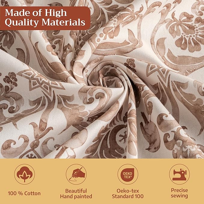Maison d' Hermine Table Cloth Square Table 100% Cotton 60 x 60 Inches Fall - Image 3