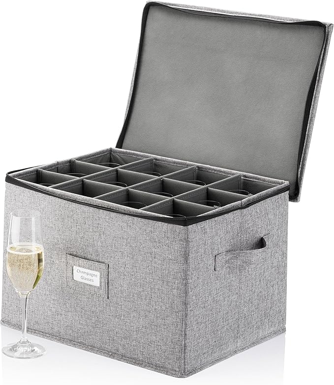 Champagne Flute Storage Box by STOZU
