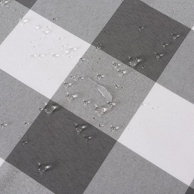 Cupuamon 2 Pack Waterproof Polyester Fabic Rectangle Checkered Tablecloth，60x84 - Image 5