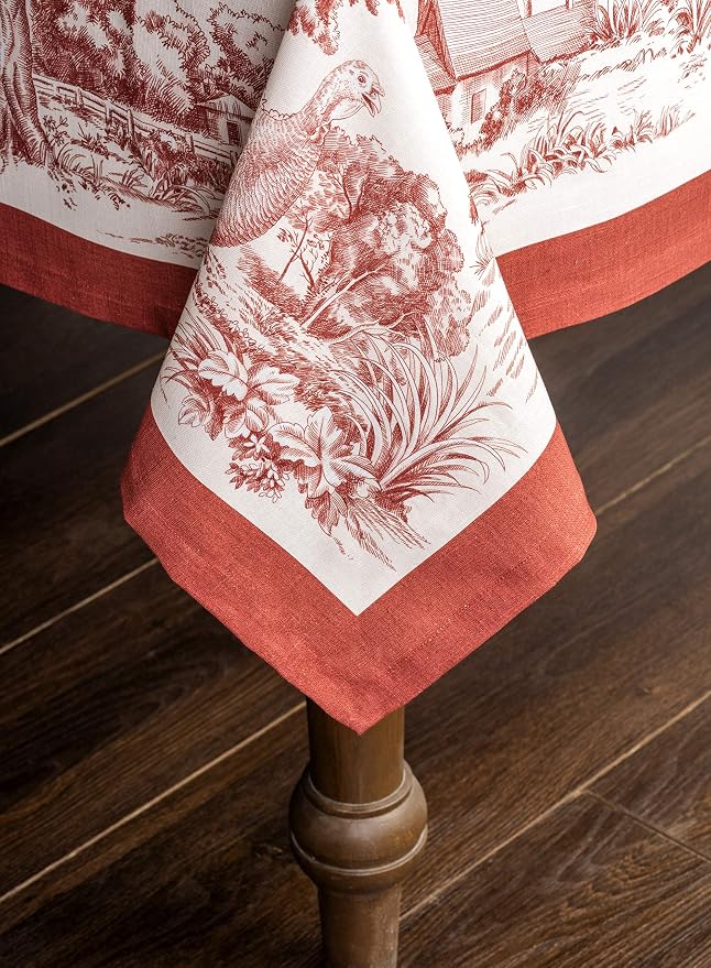 Maison d' Hermine Table Cloth Rectangle Table 100% Cotton 70 x 120 Inches Fall - Image 7