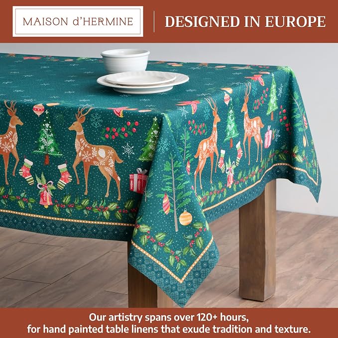 Maison d' Hermine Table Cloth Rectangle Table 100% Cotton 70 x 120 Inches Fall - Image 2