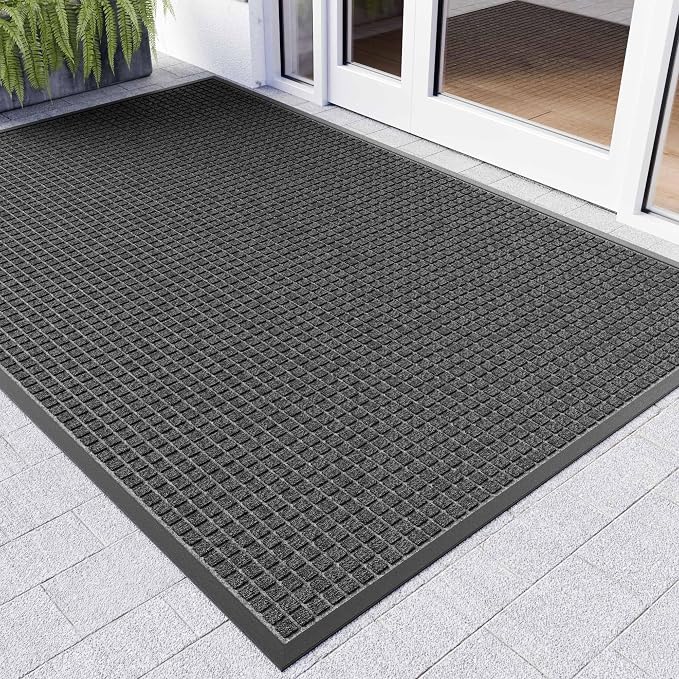 Front Door Mat Outside Entrance, All Season Weather Outdoor Doormat, Natural - Image 2