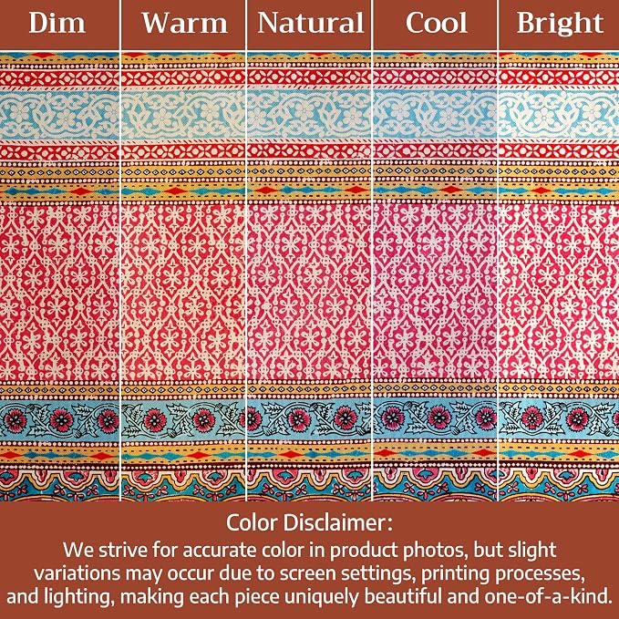 Maison d'Hermine Premium Table Cloth Round Table 100% Cotton 70 Inches - Image 9
