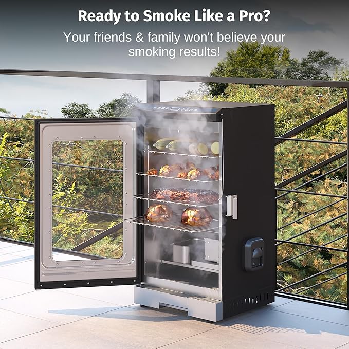 EAST OAK 30" Electric Smoker for Outdoors | Built-in Meat Probe & Up to 6× - Image 2