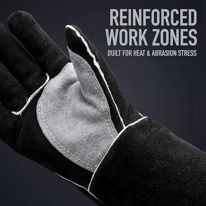 RAPICCA Welding Gloves 16IN Heat & Fire Resistant Leather - Image 5