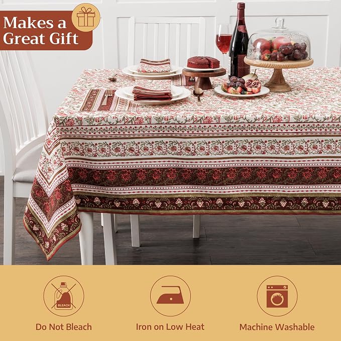 Maison d' Hermine Table Cloth Rectangle Table 100% Cotton 60 x 108 Inches Fall - Image 5