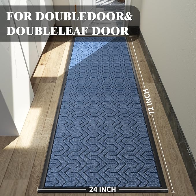 Yimobra 72x24 Indoor Outdoor Runner Rug, Heavy-Duty Entrance Mat - Image 2