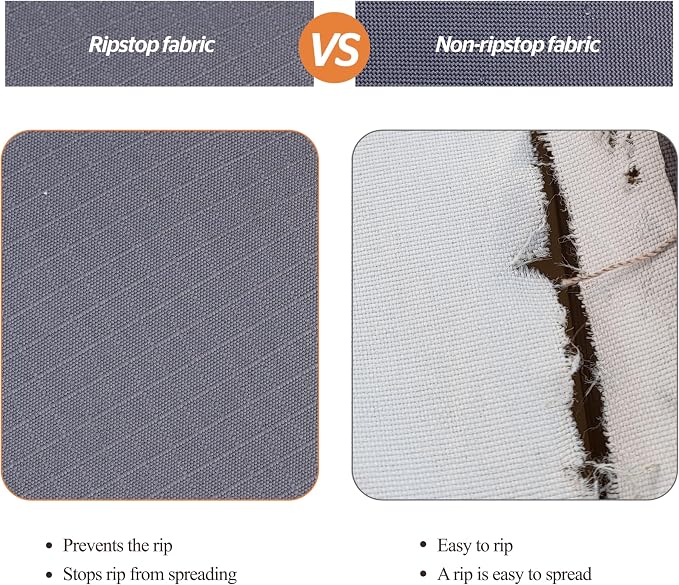 WJ-X3 Large Grey Patio Furniture Cover, 108W x 84D x 31H Inch - Image 4