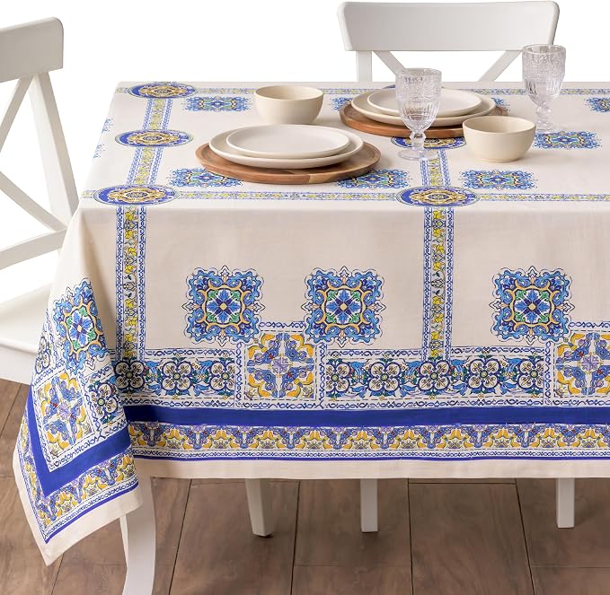 Maison d' Hermine Premium Table Cloth Rectangle Table 100% Combed Cotton 120 x by MaisondHermine