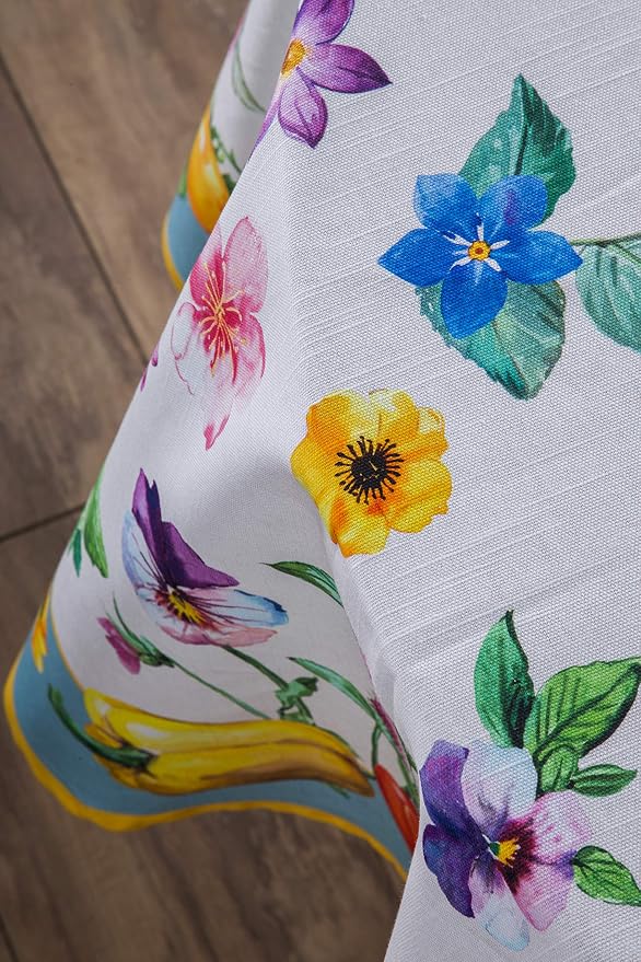Maison d' Hermine Table Cloth Round Table 100% Cotton 63 Inches Tablecloth - Image 8