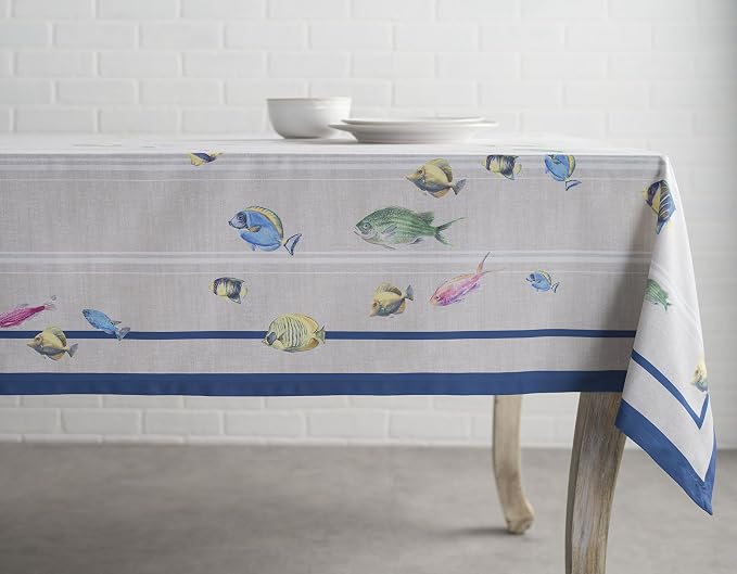 Maison d' Hermine Table Cloth Rectangle Table 100% Cotton 60 x 90 Inches - Image 9