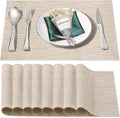Placemats Set of 8, Heat and Stain Resistant Indoor/Outdoor Place mats by BxzanDya-LifeSmartMaker
