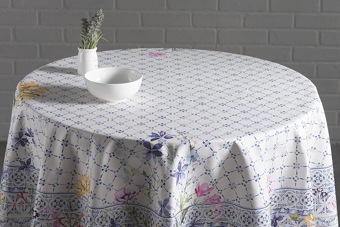 Maison d' Hermine Table Cloth Round Table 100% Cotton 69 Inches Tablecloth - Image 7
