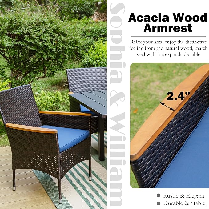 Sophia & William 9 Pieces Patio Dining Set - Image 3