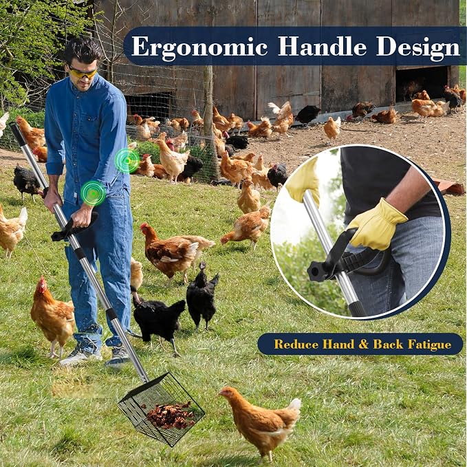 15-inch Large Chicken Poop Scooper - Image 3