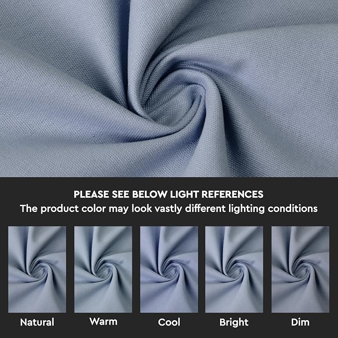 Encasa XO Table Runner 13"x120" Long | Cotton Canvas Fabric | B Grey Solid - Image 3