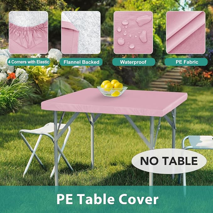 LUSHVIDA 2 Packs Vinyl Card Tablecloth - Image 8