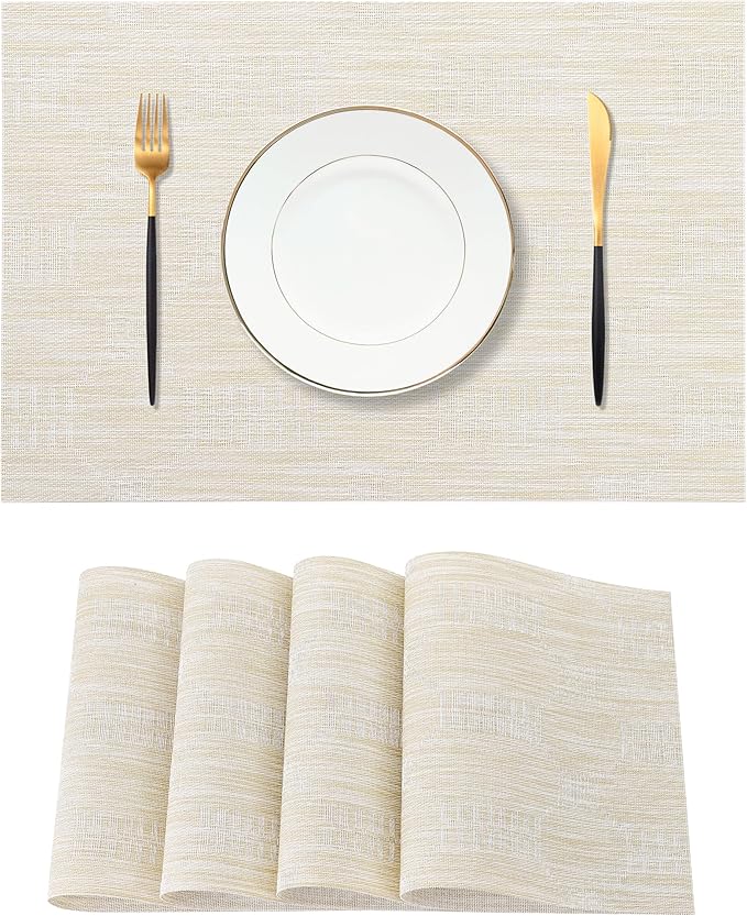 Leetaltree Wheat Placemats Set of 4 by Leetaltree-ArtatEveryTable