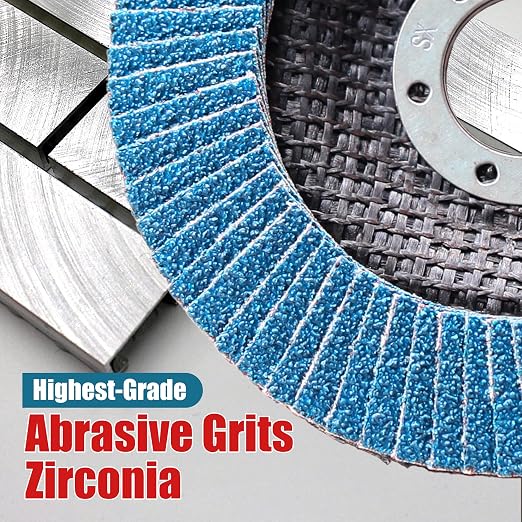 EZARC Flap Disc 4 1/2 Inch for Anger Grinder, Type 29 Abrasive Grinding Wheel - Image 5