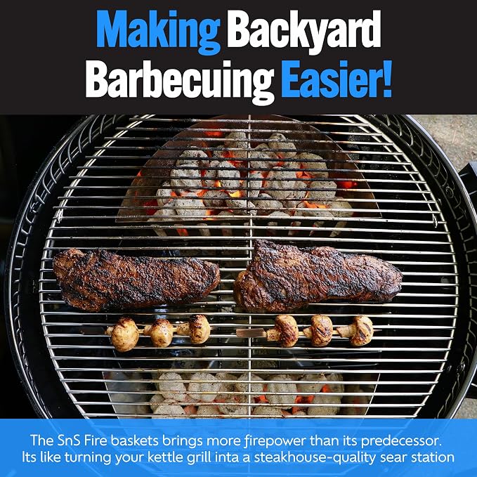 SnS Grills Slow ‘N Sear Charcoal Fire Baskets - Image 6