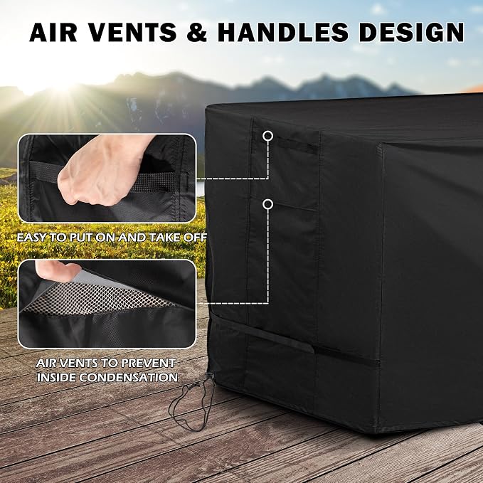 Rectangular Outdoor Table Cover Weatherproof, 60 Inch Patio Table Cover - Image 4