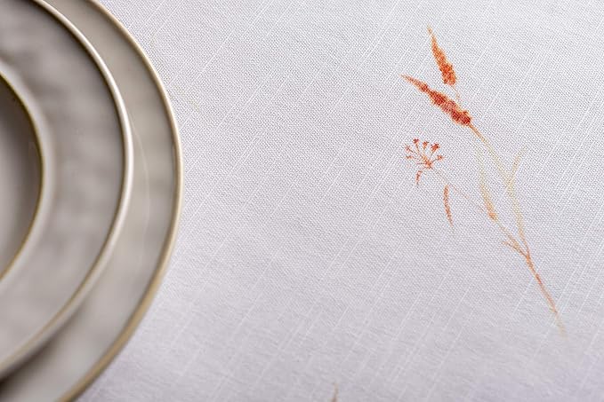 Maison d' Hermine Table Cloth Round Table 100% Cotton 69 Inches Fall Tablecloth - Image 8