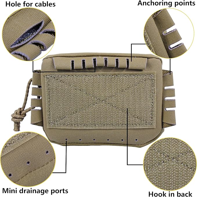 Tactical NVG Battery Pouch Helmet Mounted, Counter Weight Pouch GP Balance - Image 3