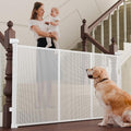 Retractable Baby Gates for Stairs, Child Safety Gates Mesh Gate by LUVCOO
