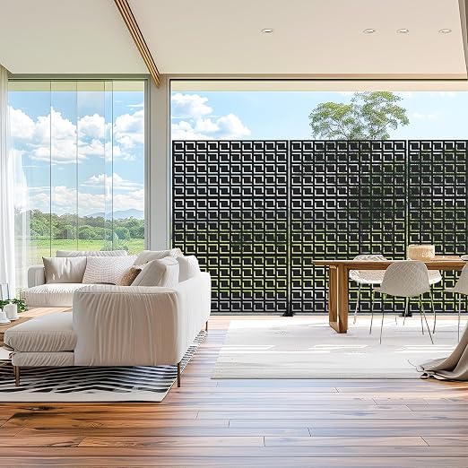 Casaphoria Metal Privacy Screen Outdoor, Frederick Black - Image 9