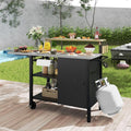 Multi-Layer Outdoor Grill Table Bar Grill Cart by SundaleOutdoor