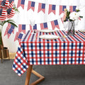 Classic Gingham Tablecloth Fabric by Essifunia