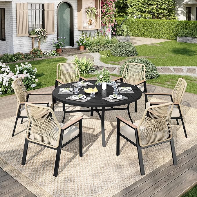 Outdoor Patio Round Dining Table - Image 2
