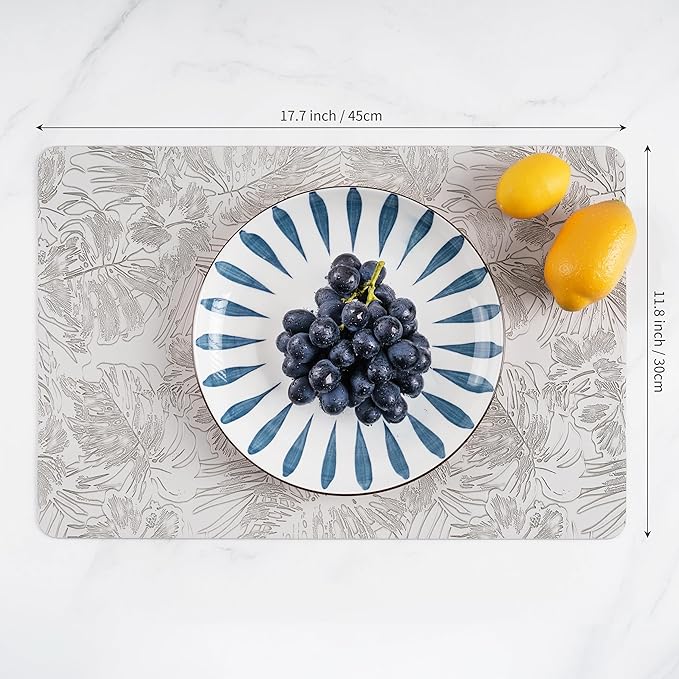 POLYTE Indoor/Outdoor Washable Embossed Vinyl Faux Leather Table Dining - Image 4