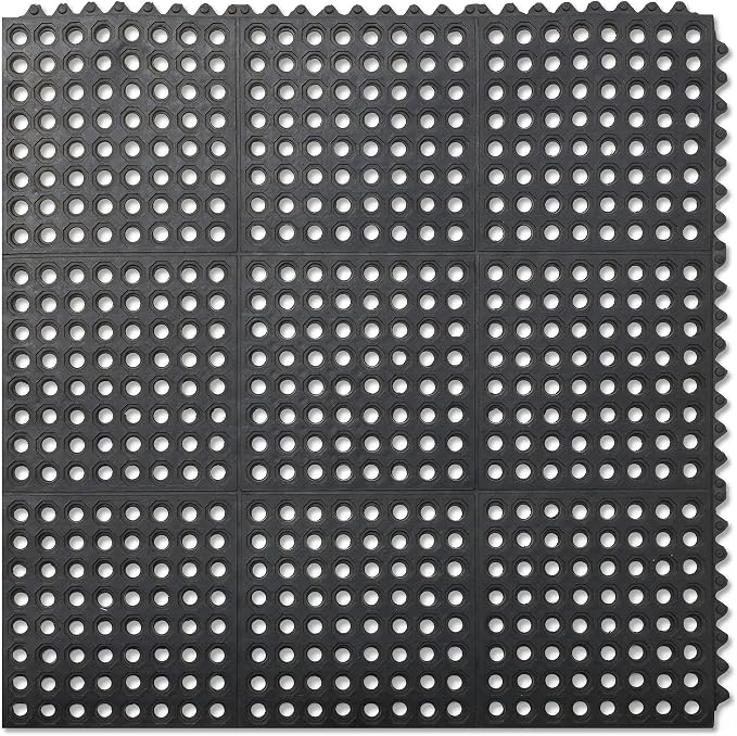GRIDMANN Rubber Interlocking Floor Mat, Commercial Kitchens, Bar Floors - Image 2