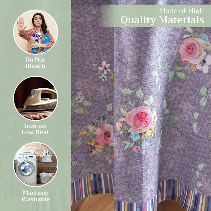 Maison d' Hermine Table Cloth Round Table 100% Cotton 63 Inches Tablecloth - Image 3