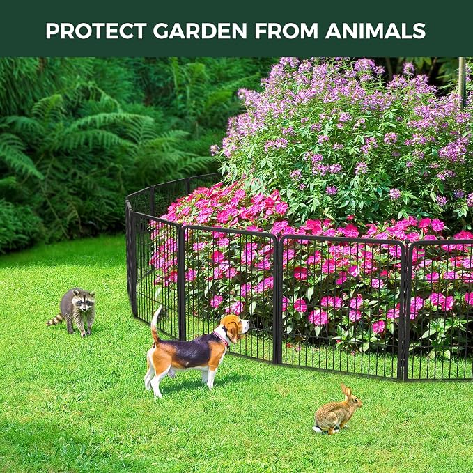 FXW Garden Fence Outdoor for The Yard – 40in x 36.4ft Heavy Duty Metal Animal - Image 2