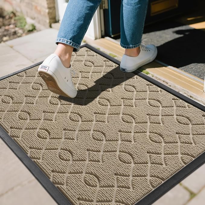 Yimobra Outdoor Mats for Front Door 29.5x17, All-Season Waterproof Doormat by Yimobra