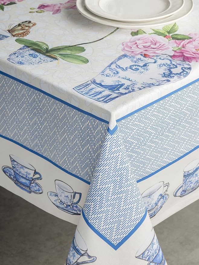 Maison d' Hermine Table Cloth Rectangle Table 100% Cotton 70 x 108 Inches - Image 8