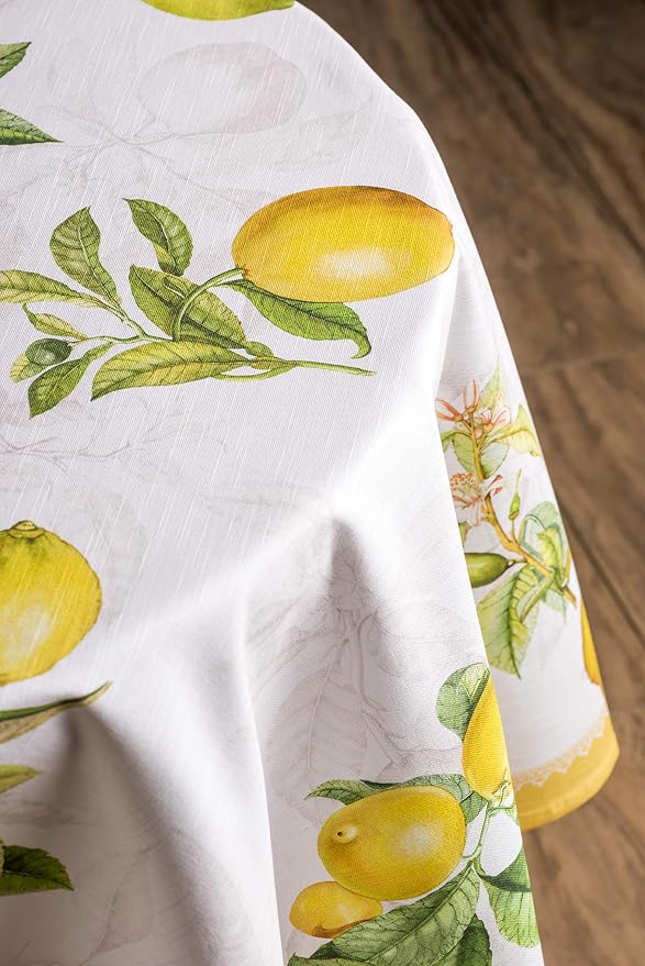 Maison d' Hermine Table Cloth Round Table 100% Cotton 63 Inches Tablecloth - Image 7