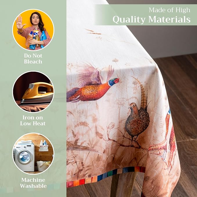 Maison d' Hermine Table Cloth Rectangle Table 100% Cotton 54 x 72 Inches Fall - Image 3