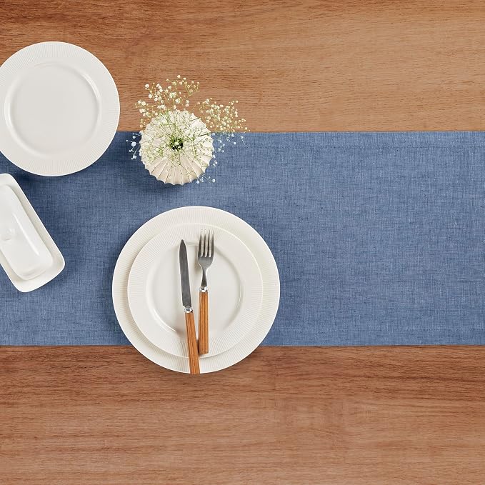 Solino Home Linen Table Runner 48 Inches - Image 3