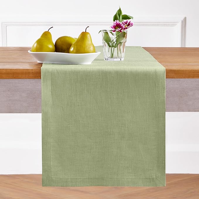 Solino Home Linen Small Table Runner 48 Inches - Image 2