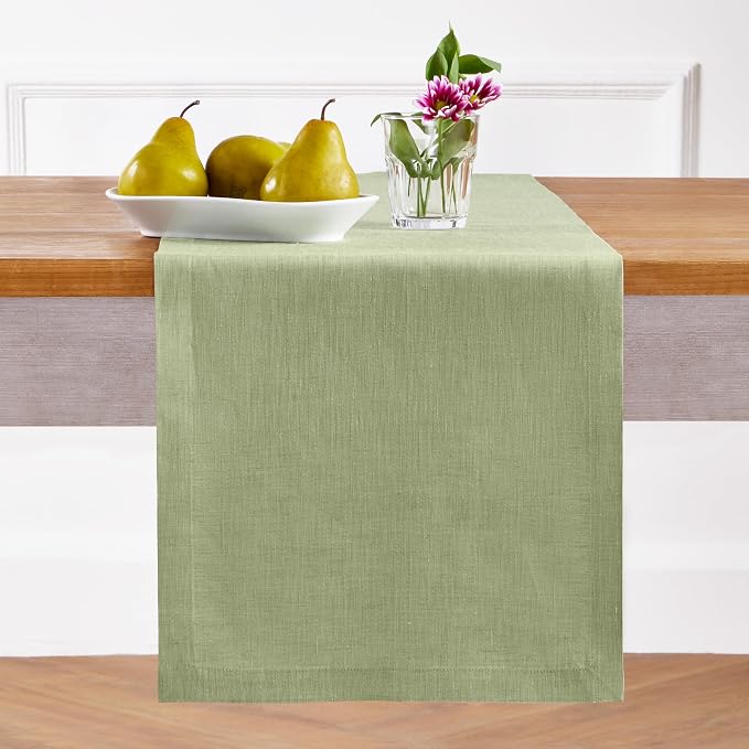 Solino Home Linen Small Table Runner 36 Inches - Image 2